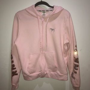 PINK Sparkly Hoodie